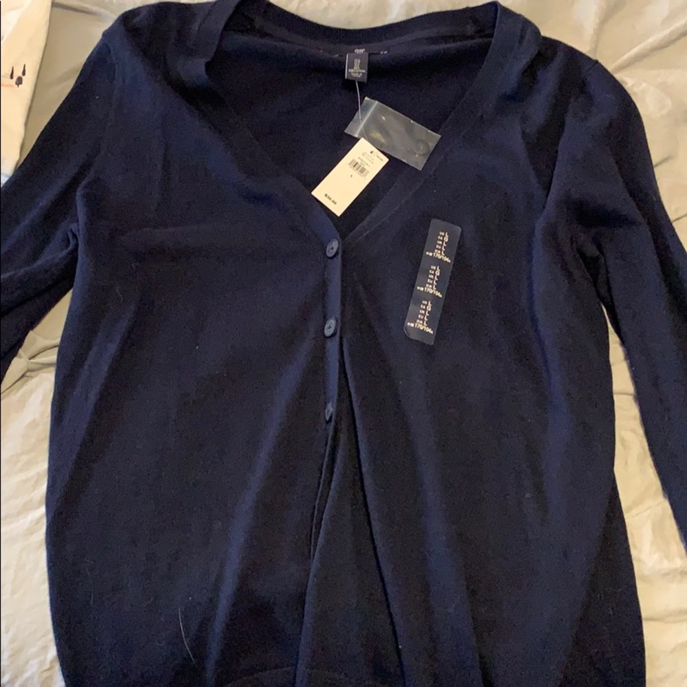 Navy blue cardigan